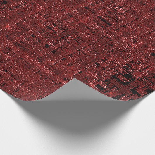 Quadrados pequenos vermel hos sobrepostos empapado cadeaupapier (Hoek)