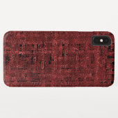 Quadrados pequenos vermel sobreposto encharcados Case-Mate iPhone case (Achterkant (horizontaal))