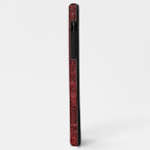 Quadrados pequenos vermel sobreposto encharcados Case-Mate iPhone case (Achterkant/links)