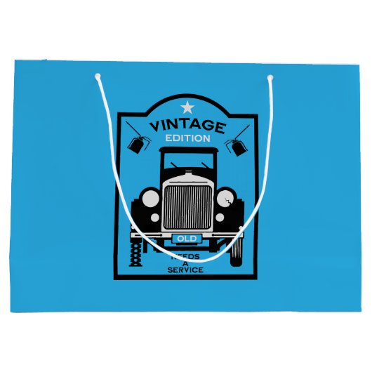 Quadragenarian Happy Birthday Over The Hill Groot Cadeauzakje (Achterkant)