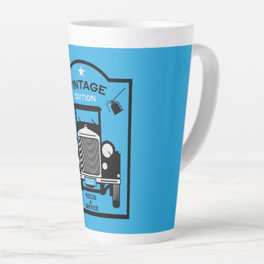 Quadragenarian Happy Birthday Over The Hill Latte Mok (Rechterhoek)