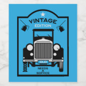 Quadragenarian Happy Birthday Over The Hill Wijn Etiket (Enkel label)