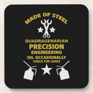 Quadragenarische verjaardag bier onderzetter