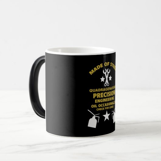 Quadragenarische verjaardag magische mok (Voorkant links)