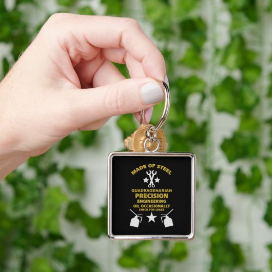 Quadragenarische verjaardag sleutelhanger (Hand)