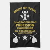 Quadragenarische verjaardag theedoek (Verticaal)