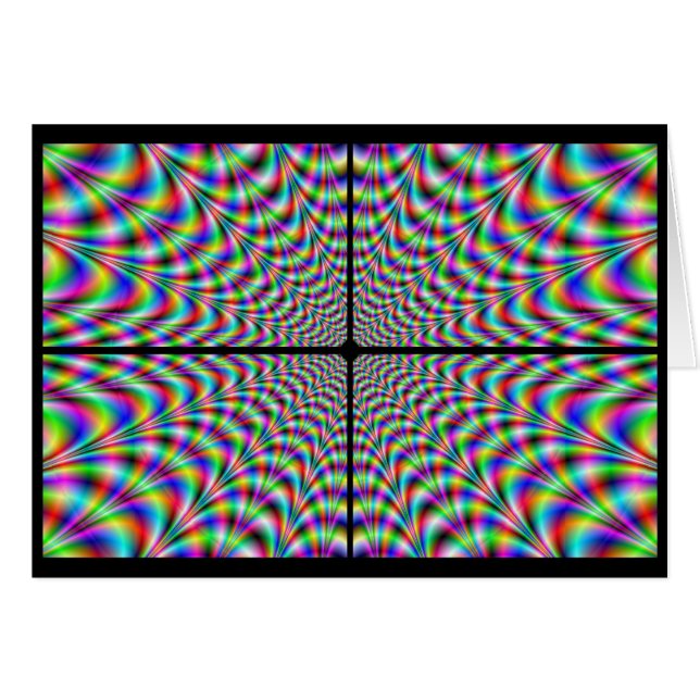 quadranen chaos (optische illusie) (Voorkant Horizontaal)