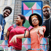 Quadrants  inpakpapier vel