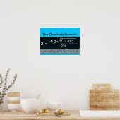 Quadratic Formula Math Poster (Keuken)