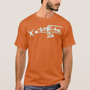Quadratische formule algebra koeler Wiskunde Cool T-shirt