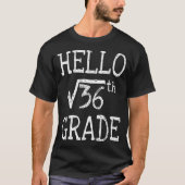 Quadratische formule Algebra Wiskunde Student lera T-shirt (Voorkant)
