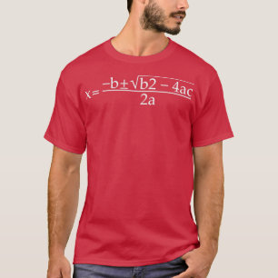 Quadratische formule voor Wiskunde klasse 3 T-shirt