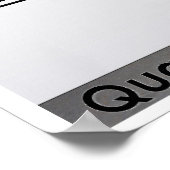 Quadratische Formule Wiskunde Poster (Hoek)