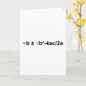 Quadratische formule Wiskunde wiskundige natuurkun Kaart (Gele Bloem)