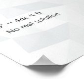 Quadratische vergelijking - Wiskunde Poster (Hoek)