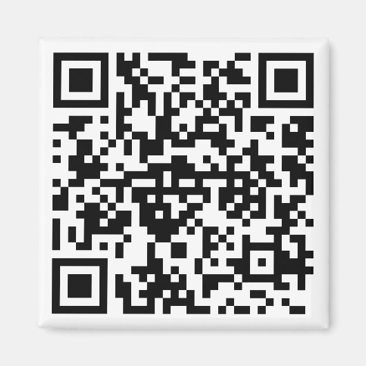 Quadratischer Magnet mit QR-Code (Voorkant)