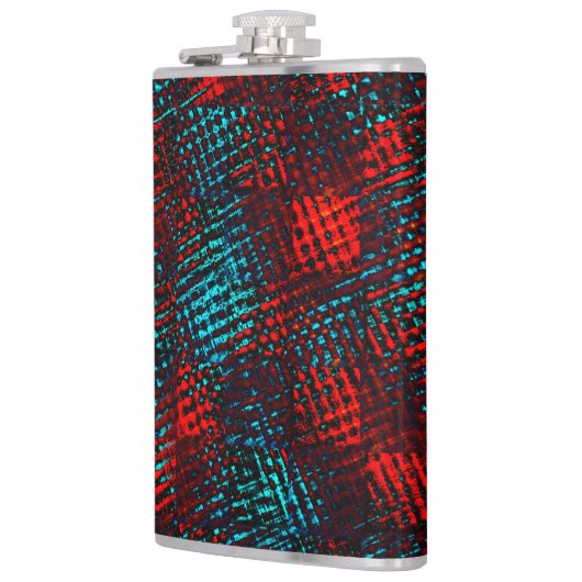 Quadriculados riscados de cor azul claro, vermel heupfles (Links)