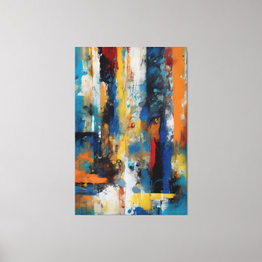 Quadro abstrato Impressão em Canvas Afdruk (Voorkant)