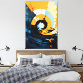 Quadro abstrato Impressão em Tela Canvas Afdruk (Insitu (Slaapkamer))