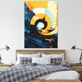 Quadro abstrato Impressão em Tela Canvas Afdruk (Insitu (Slaapkamer))