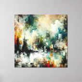 Quadro Abstrato várias cores Canvas Afdruk (Voorkant)