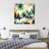 Quadro Abstrato várias cores Canvas Afdruk (Insitu (Slaapkamer))