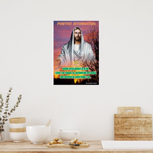 Quadro Afirmação Positiva Poster (Keuken)