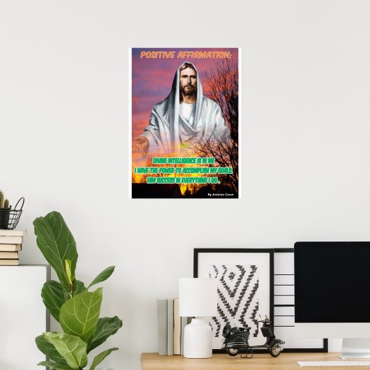 Quadro Afirmação Positiva Poster (Thuiskantoor)