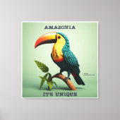 Quadro Amazônia - It's Unique - Tucano Canvas Afdruk (Voorkant)