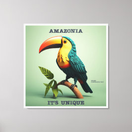 Quadro Amazônia - It's Unique - Tucano Canvas Afdruk