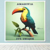 Quadro Amazônia - It's Unique - Tucano Canvas Afdruk (Insitu (Houten vloer))