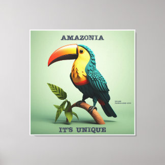 Quadro Amazônia - It's Unique - Tucano Canvas Afdruk