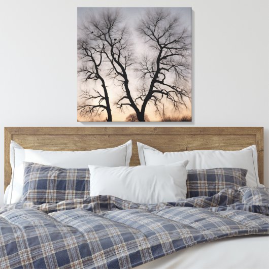 Quadro Árvore seca no deserto Canvas Afdruk (Insitu (Slaapkamer))