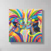 Quadro  de casal apaixonados  canvas afdruk (Voorkant)