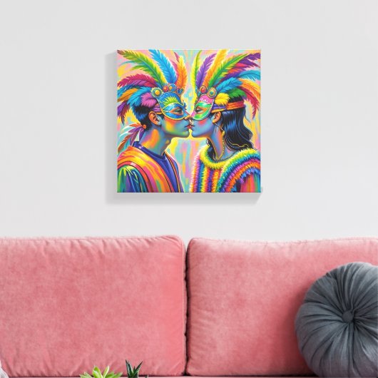 Quadro  de casal apaixonados  canvas afdruk (Insitu (Woonkamer))