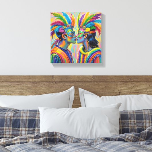 Quadro  de casal apaixonados  canvas afdruk (Insitu (Slaapkamer))