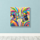 Quadro  de casal apaixonados  canvas afdruk (Insitu (Houten vloer))