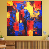 Quadro Decorativo Abstrato Expressionista Canvas 2 (Insitu (Woonkamer))