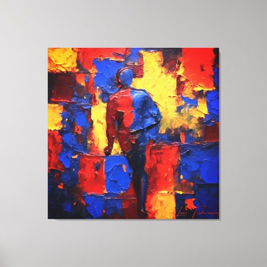 Quadro Decorativo Abstrato Expressionista Canvas 2 Afdruk (Voorkant)