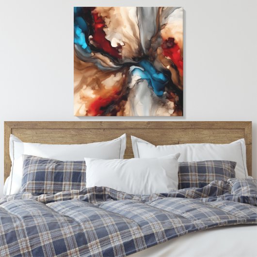 Quadro decorativo abstrato Impressão em Canva Canvas Afdruk (Insitu (Slaapkamer))