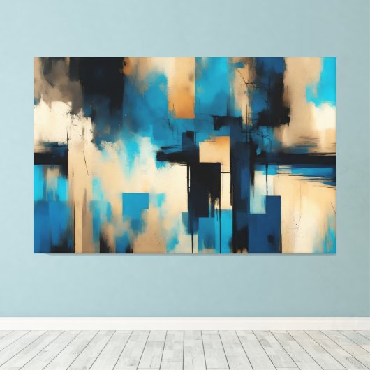Quadro decorativo abstrato material Canvas Afdruk (Insitu (Houten vloer))