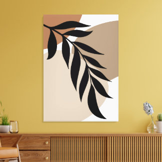 Quadro Decorativo Botânico Canvas Afdruk