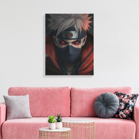 Quadro do Kakashi Hatake  Canvas Afdruk (Insitu (Woonkamer))