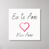 Quadro eu te amo impressão em canvas (Voorkant)