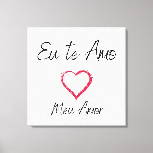 Quadro eu te amo impressão em canvas (Voorkant)