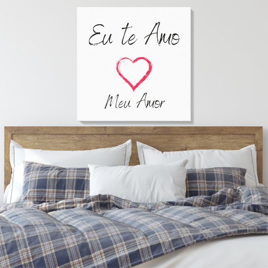 Quadro eu te amo impressão em canvas (Insitu (Slaapkamer))