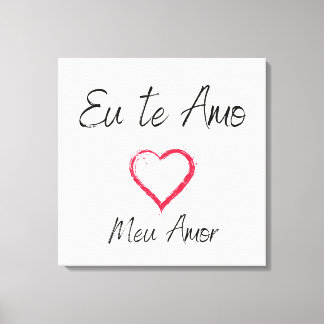 Quadro eu te amo impressão em canvas afdruk