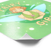 Quadro Fairy Girl de fada com estilo Foto Afdruk (Hoek)