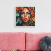 Quadro "Filha da terra" Canvas Afdruk (Insitu (Woonkamer))