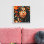 Quadro "Filha da terra" Canvas Afdruk (Insitu (Woonkamer))